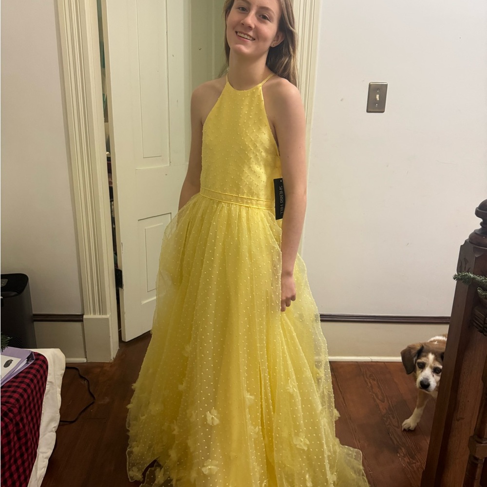 Sherri Hill Sunshine Yellow Kids Formal Dress